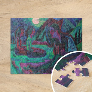Night Moon   Ernst Ludwig Kirchner Jigsaw Puzzle