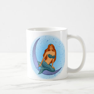 NIght Moon Mermaid Coffee Mug