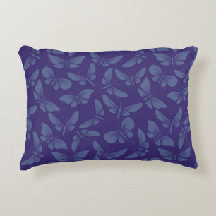 night moth butterflies background decorative pillow