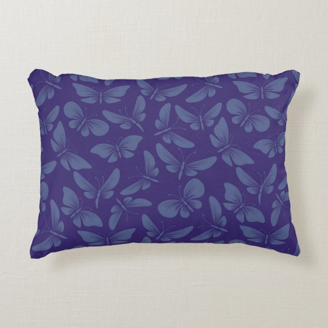 night moth butterflies background decorative pillow (Front)
