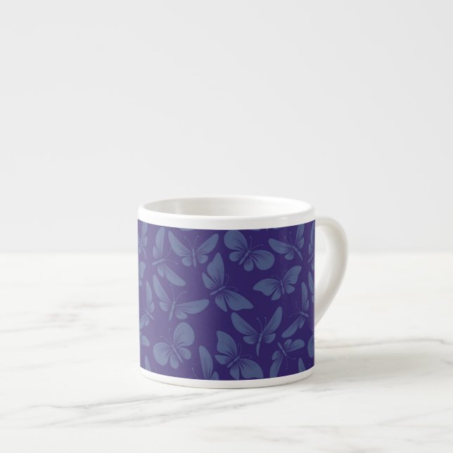 night moth butterflies background espresso cup (Front Right)
