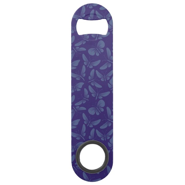 night moth butterflies background speed bottle opener (Front)