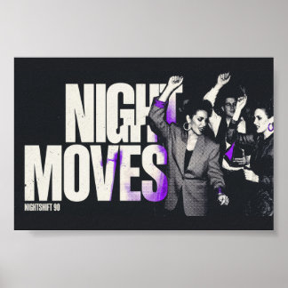 Night Moves Retro Dance Club 6x4 Archival Art Prin Poster