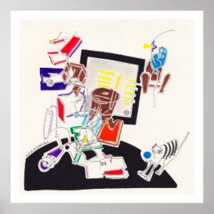 Night & Nap Drawings 10 by PBaud Archival Poster