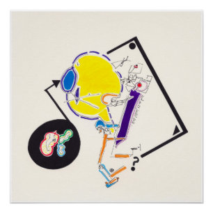 Night & Nap Drawings 15 by Pascale Baud P Poster