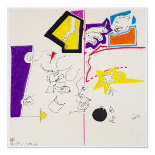 Night & Nap Drawings 2 by Pascale Baud P Poster