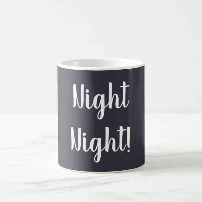 Night Night Mug in Dark Blue with White Text (Center)