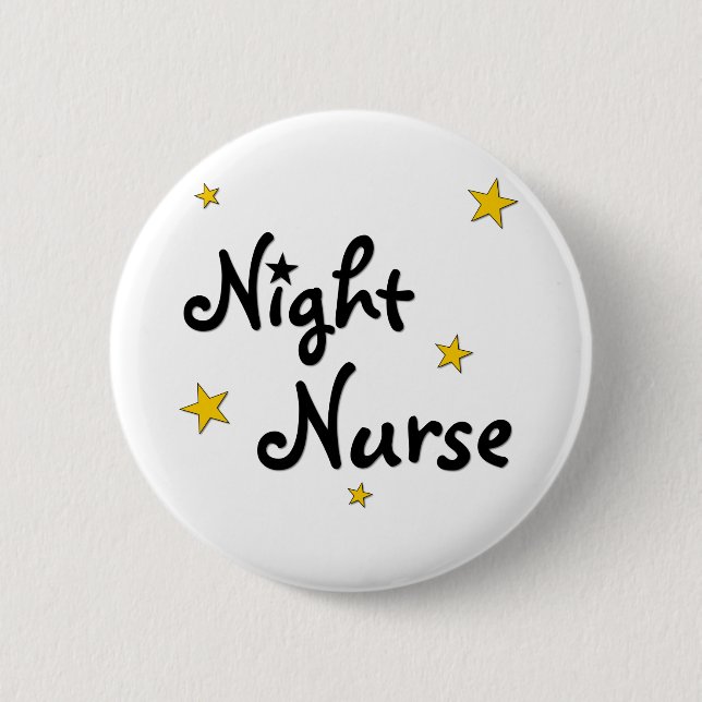 Night Nurse 2 Inch Round Button (Front)