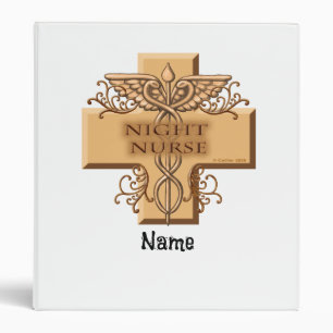Night Nurse Caduceus Binder
