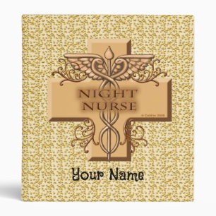 Night Nurse Caduceus Binder