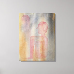 Night Of Red Moon Watercolor Print