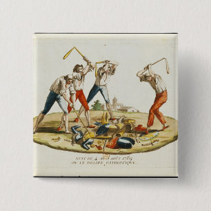 Night of the Patriotic Delirium 2 Inch Square Button