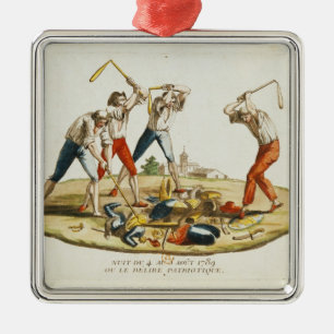 Night of the Patriotic Delirium Metal Ornament