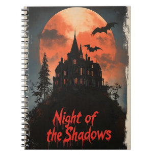 Night of the Shadows - Retro Haunted House Design Notebook