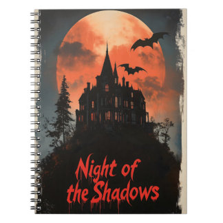 Night of the Shadows - Retro Haunted House Design Notebook