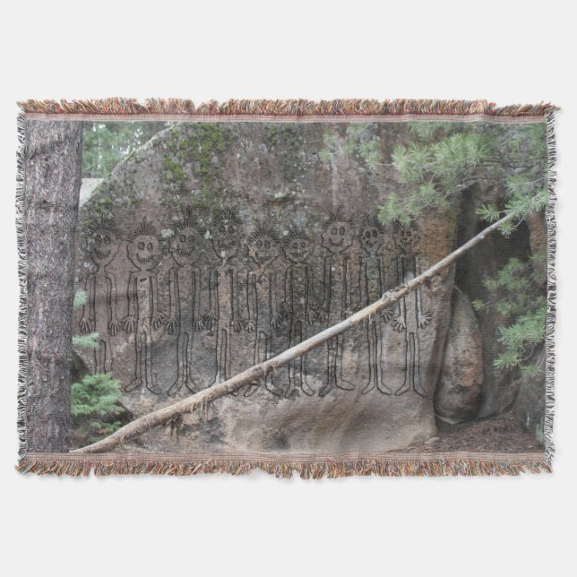 Night of the Walking Gigglers Throw Blanket (Front)