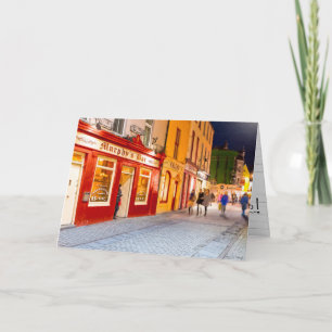 Night Out At The Pubs In Galway Ireland Card
