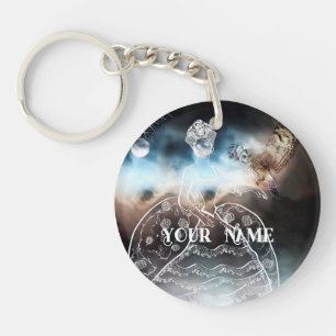 Night Owl and Lady Keychain