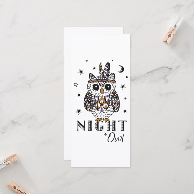 Night Owl Card (Front/Back In Situ)