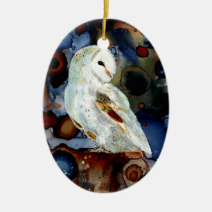 Night Owl Ceramic Ornament