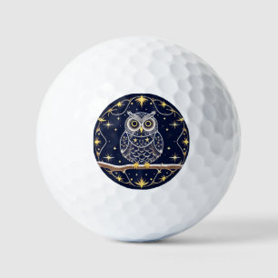🦉 Night Owl Golf Balls Night Sky Sports Gift ⛳