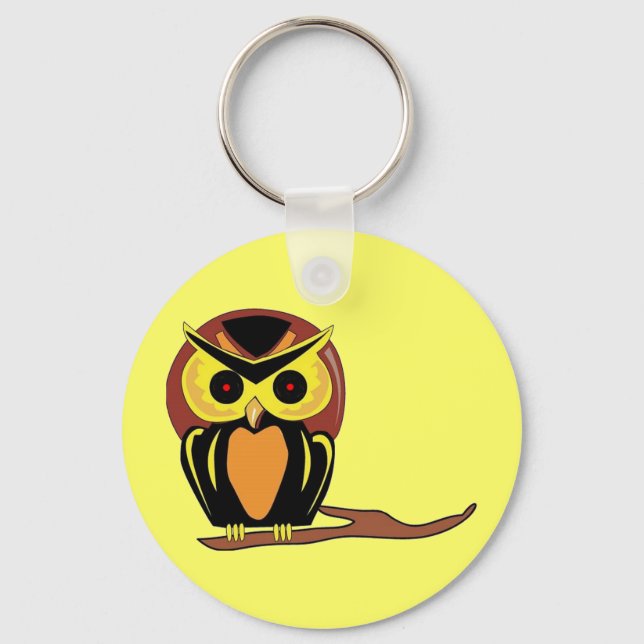 Night Owl Keychain (Front)