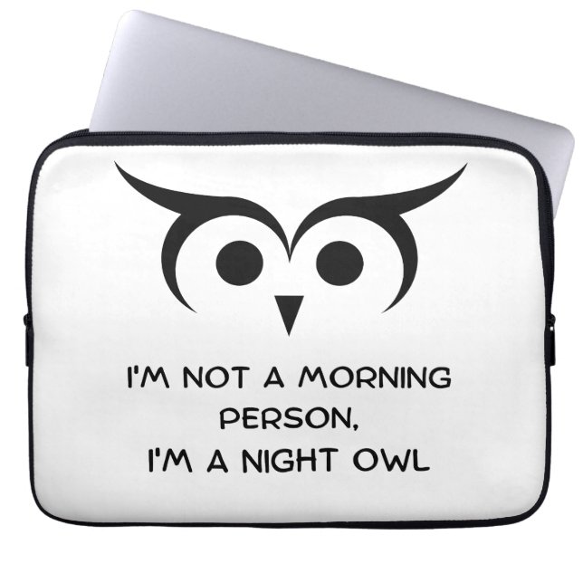 Night Owl Laptop Sleeve (Front)