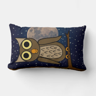 Night owl lumbar pillow