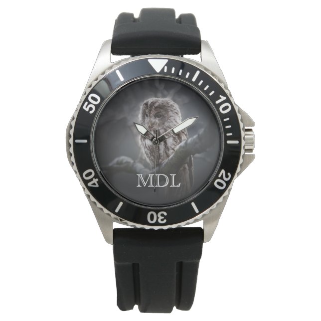 Night Owl Photo Numbers  Watch (Front)