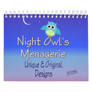 Night Owl's Menagerie Graphics Calendar