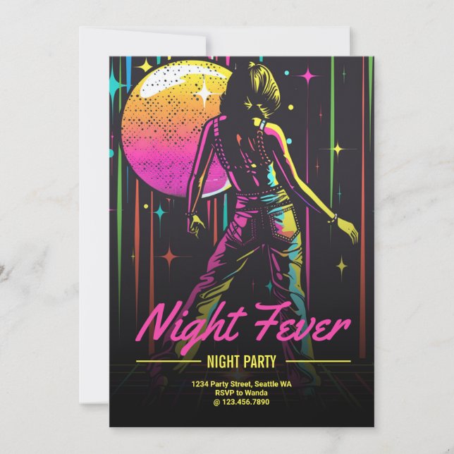Night Part Invitation (Front)