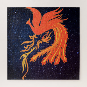 Night Phoenix Rising Jigsaw Puzzle