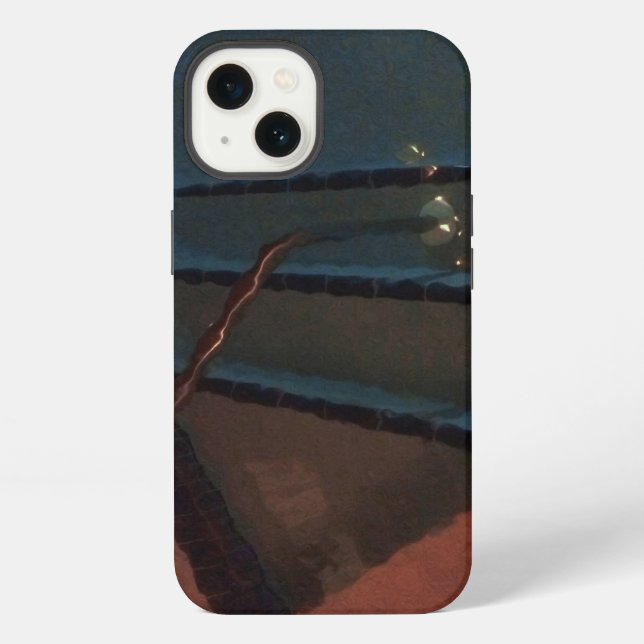 Night Pool Abstract iPhone Case (Back)