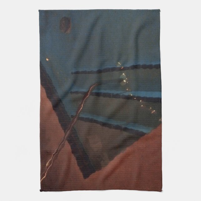 Night Pool Abstract Kitchen Towel (Vertical)