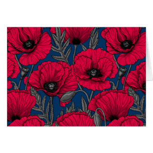 Night poppy garden