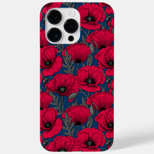 Night poppy garden Case-Mate iPhone 14 pro max case
