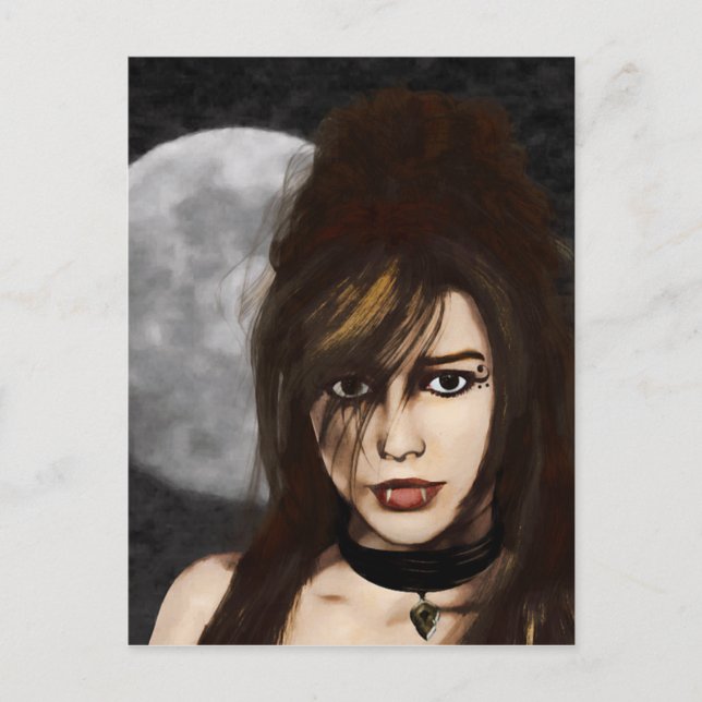 Night Portrait Postcard (Front)