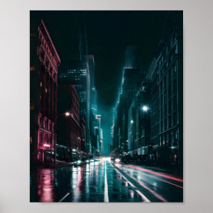 Night Pulse: Urban Vibrance Poster