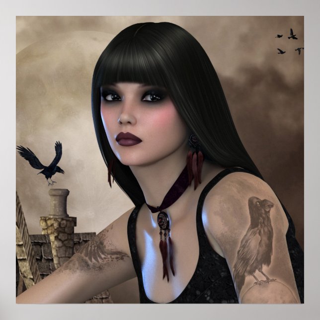 Night Raven poster (Front)