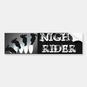 Night Rider Bumper Sticker