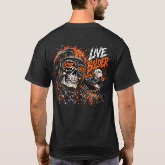 Night Rider Skull – Helmet and Sunglasses Biker T- T-Shirt