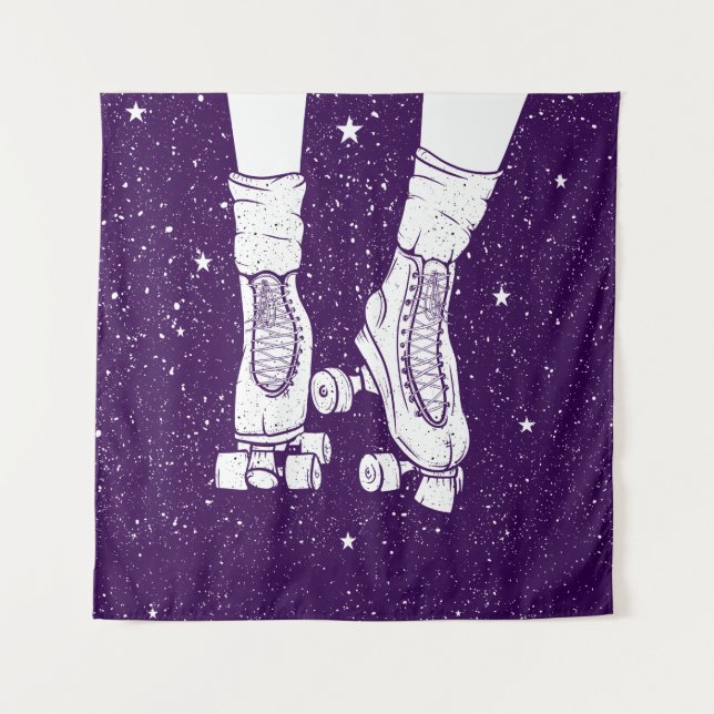 Night roller skater tapestry (Front)