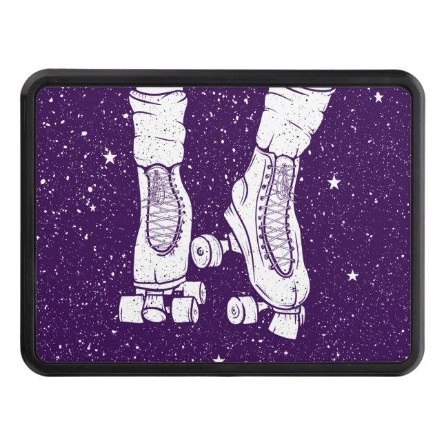 Night roller skating trailer hitch cover (Front)
