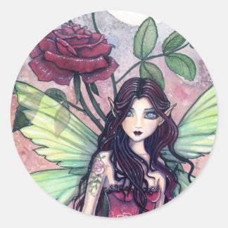 Night Rose Fairy Sticker by Molly Harrison