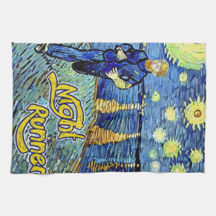 Night Runner Starry Night Kitchen Towel
