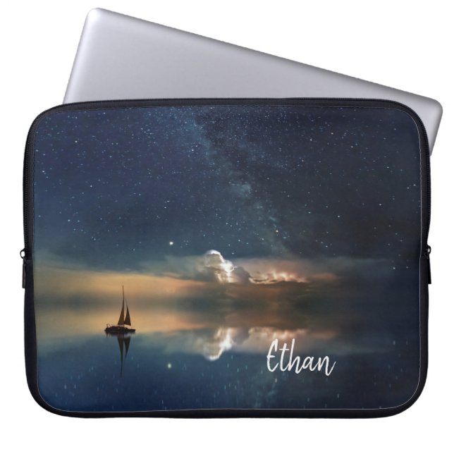 Night Sailing Laptop Sleeve (Front)