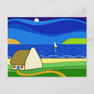 Night Sailing Postcard