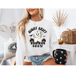 Night Shift BOO BOO Crew Nurse Halloween Sweatshirt