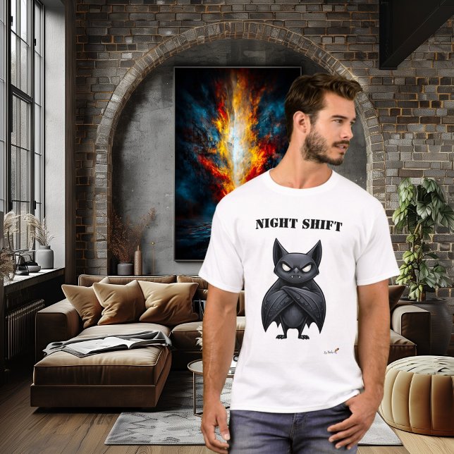 Night Shift Funny Bat T-Shirt (Creator Uploaded)