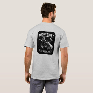 Night Shift Motorcycle Garage Pin Up Style T-Shirt